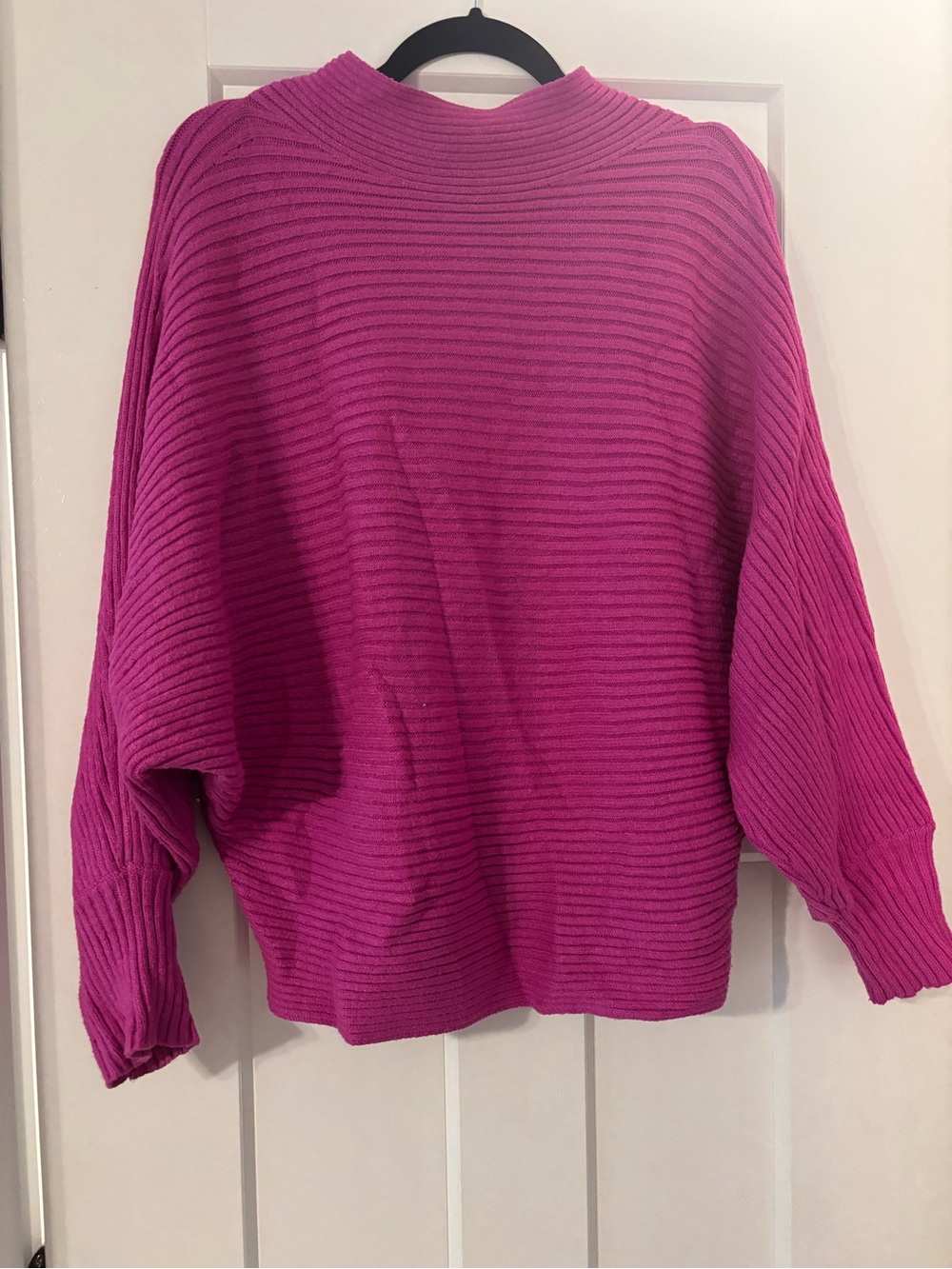 Women's Anthropologie Ribbed Pullover Sweater - Fuchsia Pink